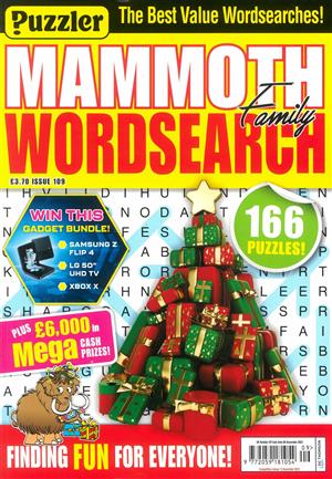 Puzzler Mammoth Family Wordsearch - NO 109