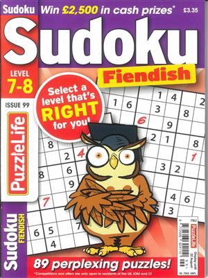 Puzzlelife Sudoku Fiendish , issue NO 99