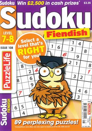 Puzzlelife Sudoku Fiendish  - NO 108