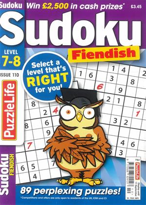 Puzzlelife Sudoku Fiendish  - NO 110