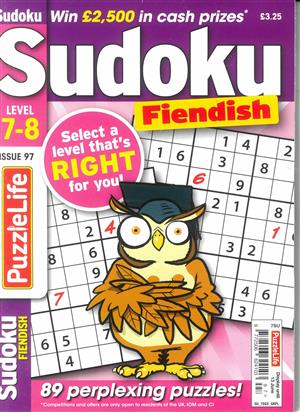 Puzzlelife Sudoku Fiendish  Magazine Issue NO 97