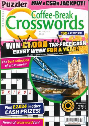 Puzzler Q Coffee Break Crosswords Magazine Issue NO 143
