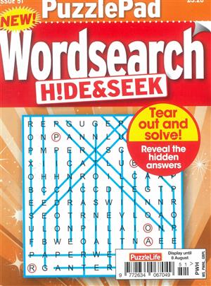 Puzzlelife Wordsearch Hide and Seek - NO 51
