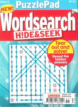 Puzzlelife Wordsearch Hide and Seek - NO 55