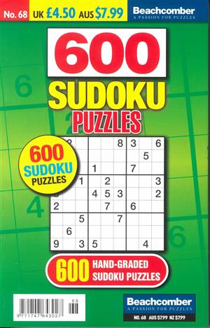 600 Sudoku Puzzles, issue NO 68
