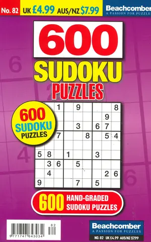 600 Sudoku Puzzles