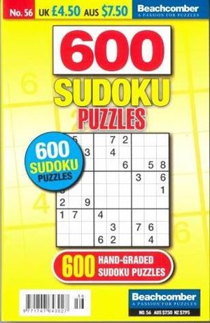 600 Sudoku Puzzles magazine