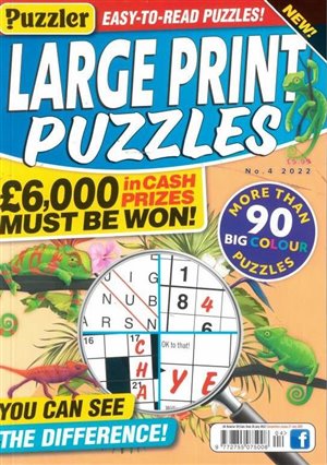 Puzzler Large Print Puzzles magazine