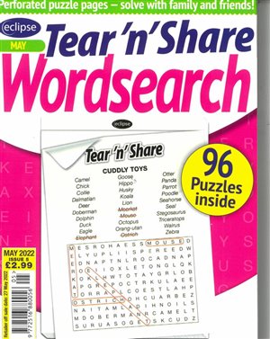 Eclipse Tear N Share Wordsearch magazine