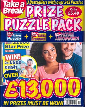 Take a break Prize Puzzle Pack  magazine