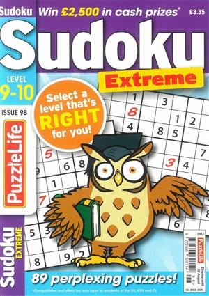 Puzzlelife Sudoku Extreme, issue NO 98