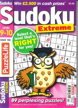 Puzzlelife Sudoku Extreme, issue NO 102