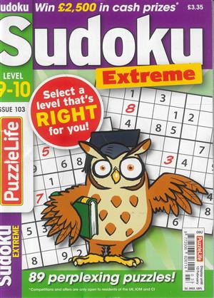 Puzzlelife Sudoku Extreme, issue NO 103