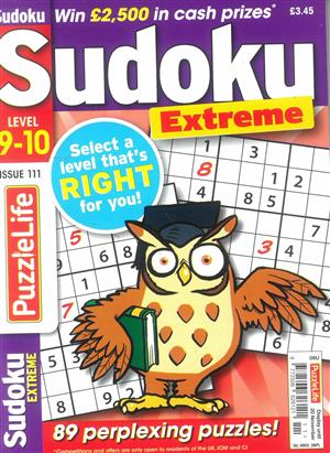 Puzzlelife Sudoku Extreme - NO 111