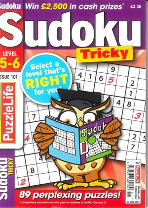 Puzzlelife Sudoku Tricky, issue NO 101