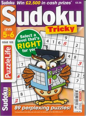 Puzzlelife Sudoku Tricky, issue NO 103