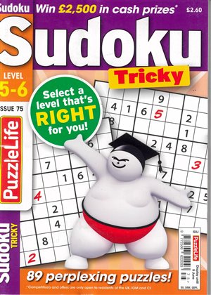 Puzzlelife Sudoku Tricky magazine