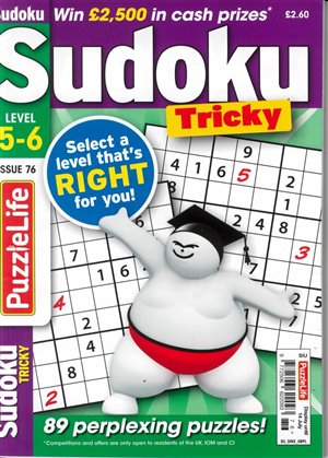 Puzzlelife Sudoku Tricky magazine