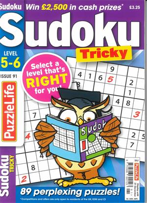 Puzzlelife Sudoku Tricky Magazine Issue NO 91