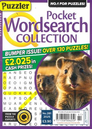 Puzzler Pocket Wordsearch Collection, issue NO 281
