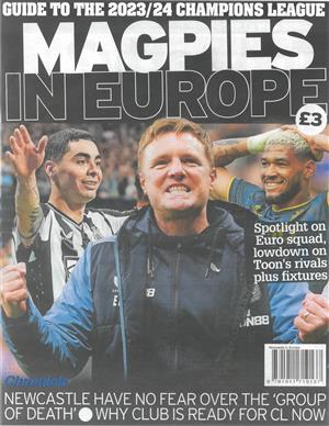 Newcastle United In Europe Magazine Issue O/SHOT