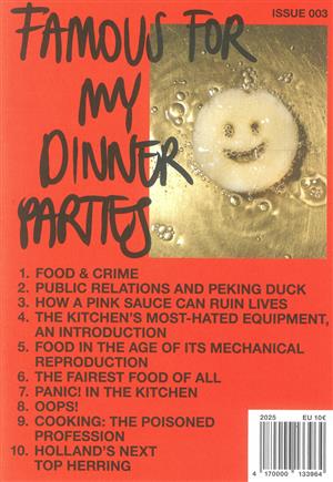 Famous For My Dinner Parties, issue NO 003