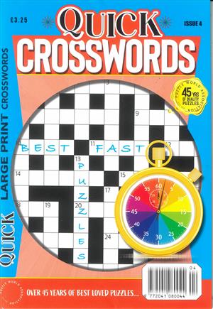 Quick Crosswords, issue NO 4