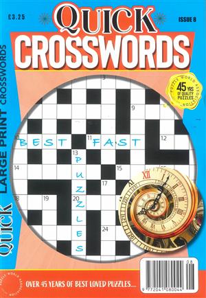 View the latest issue NO 8 of Quick Crosswords magazine Quick Crosswords, issue NO 8