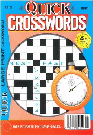 Quick Crosswords Magazine Issue NO 1
