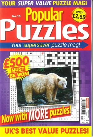 Popular Puzzles  Magazine Issue NO 15