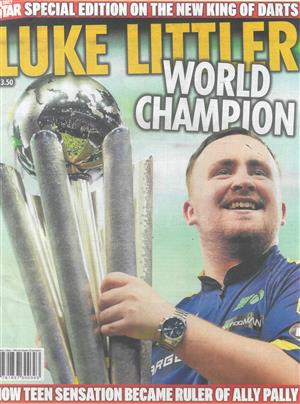 Daily Star Luke Littler World Champion , issue 03