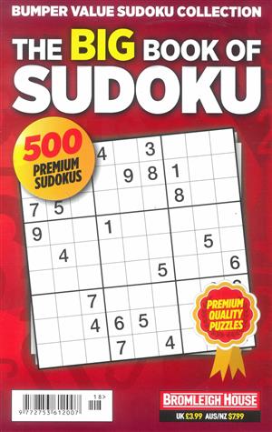 View the latest issue NO 18 of Big Book of Sudoku magazine Big Book of Sudoku, issue NO 18