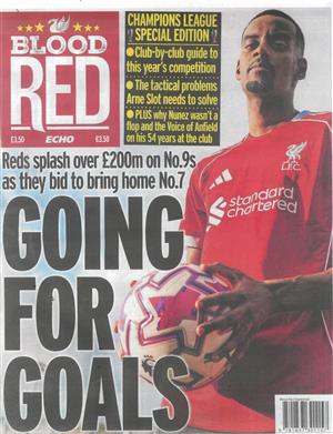 Liverpool in Champions League - Blood Red - NO 2025