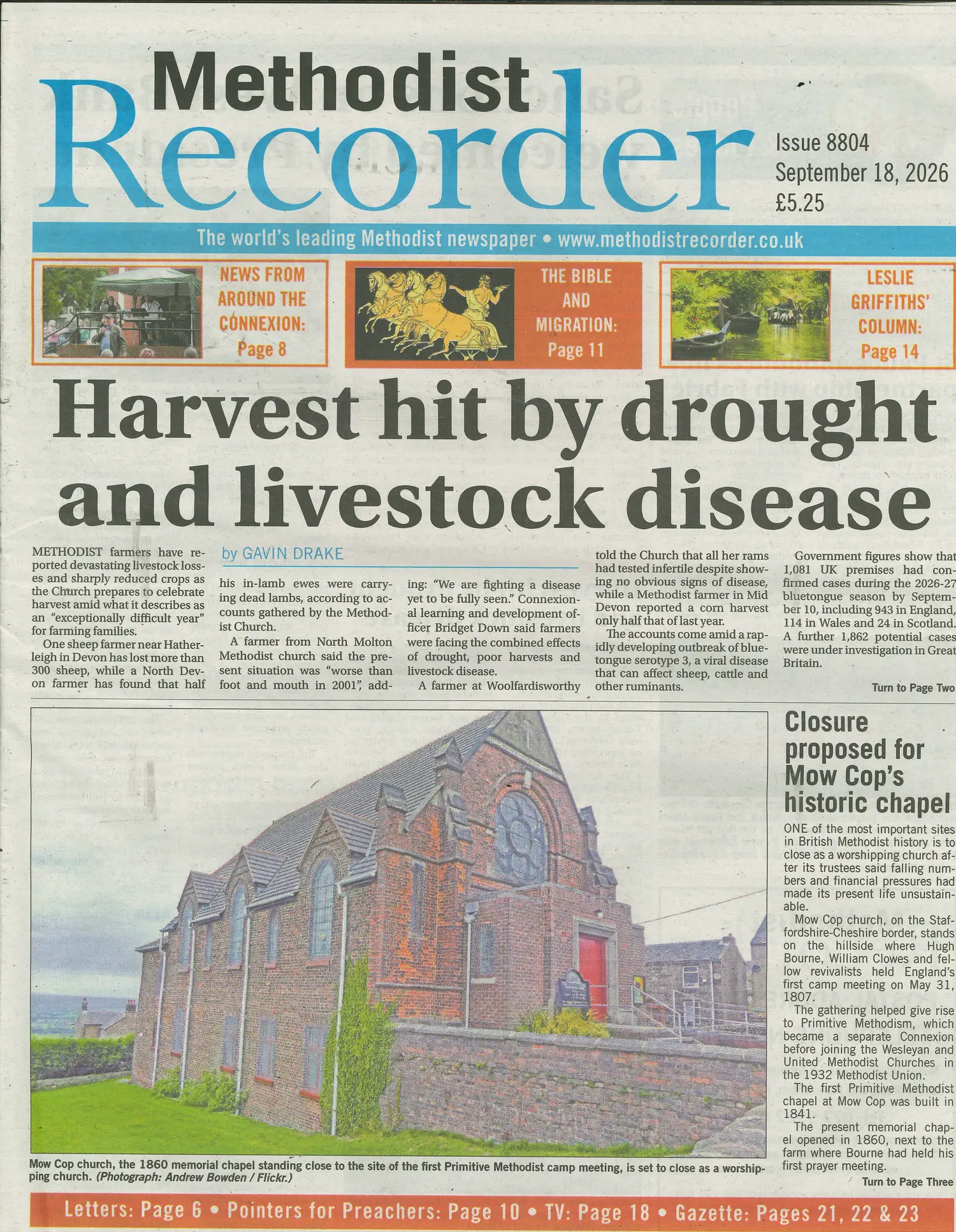 Methodist Recorder - 18/09/2026