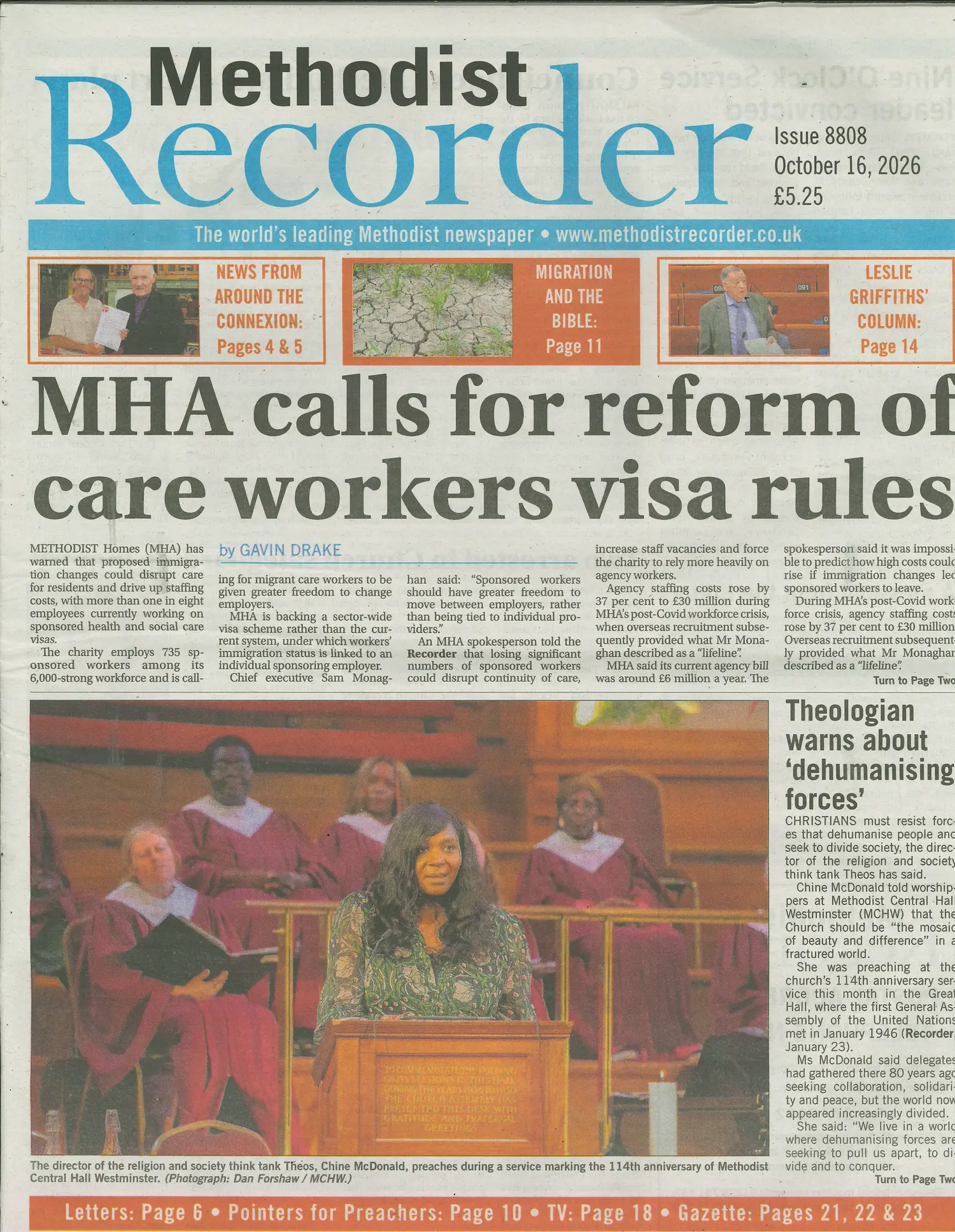 Methodist Recorder - 16/10/2026