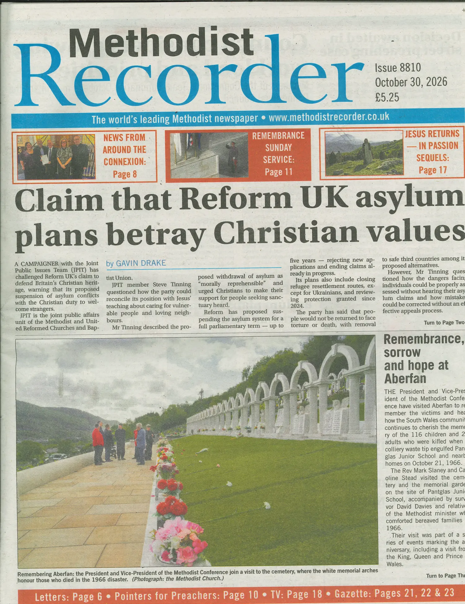 Methodist Recorder - 30/10/2026