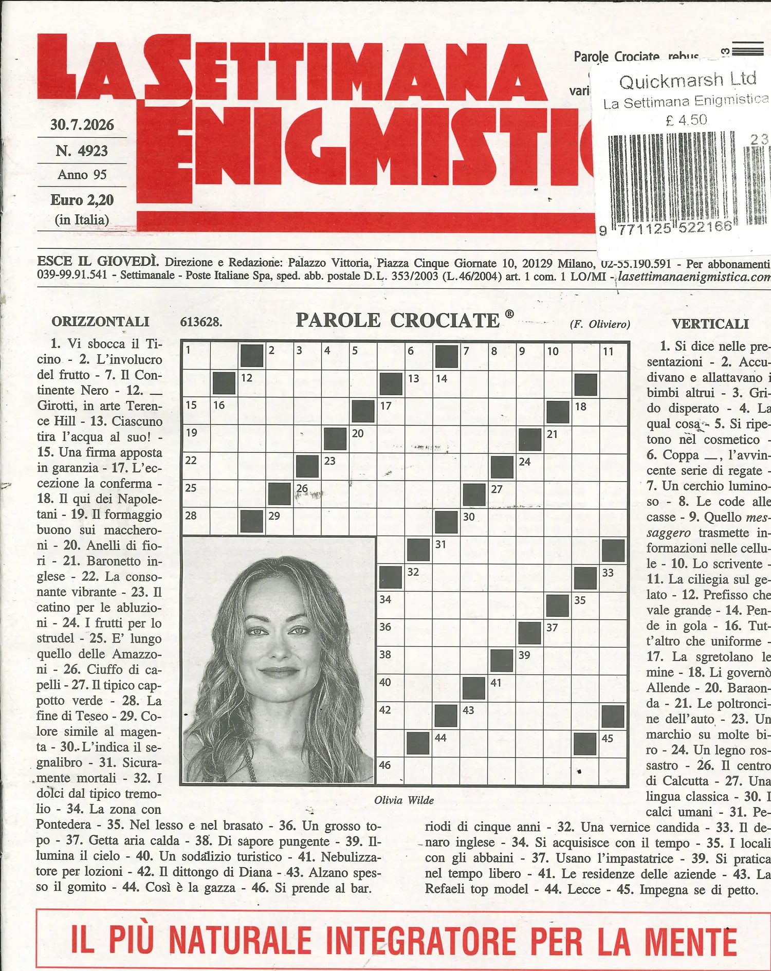 La Settimana Enigmistica - NO 4923