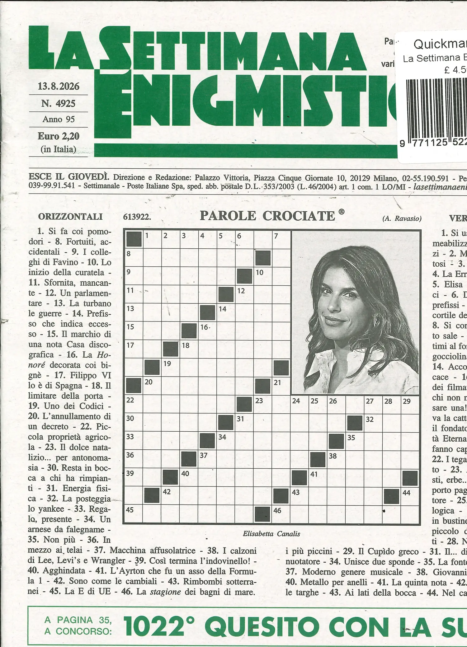 La Settimana Enigmistica - NO 4925