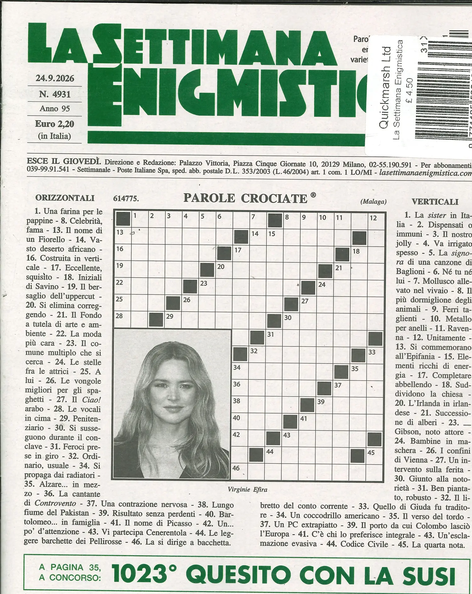 La Settimana Enigmistica - NO 4931