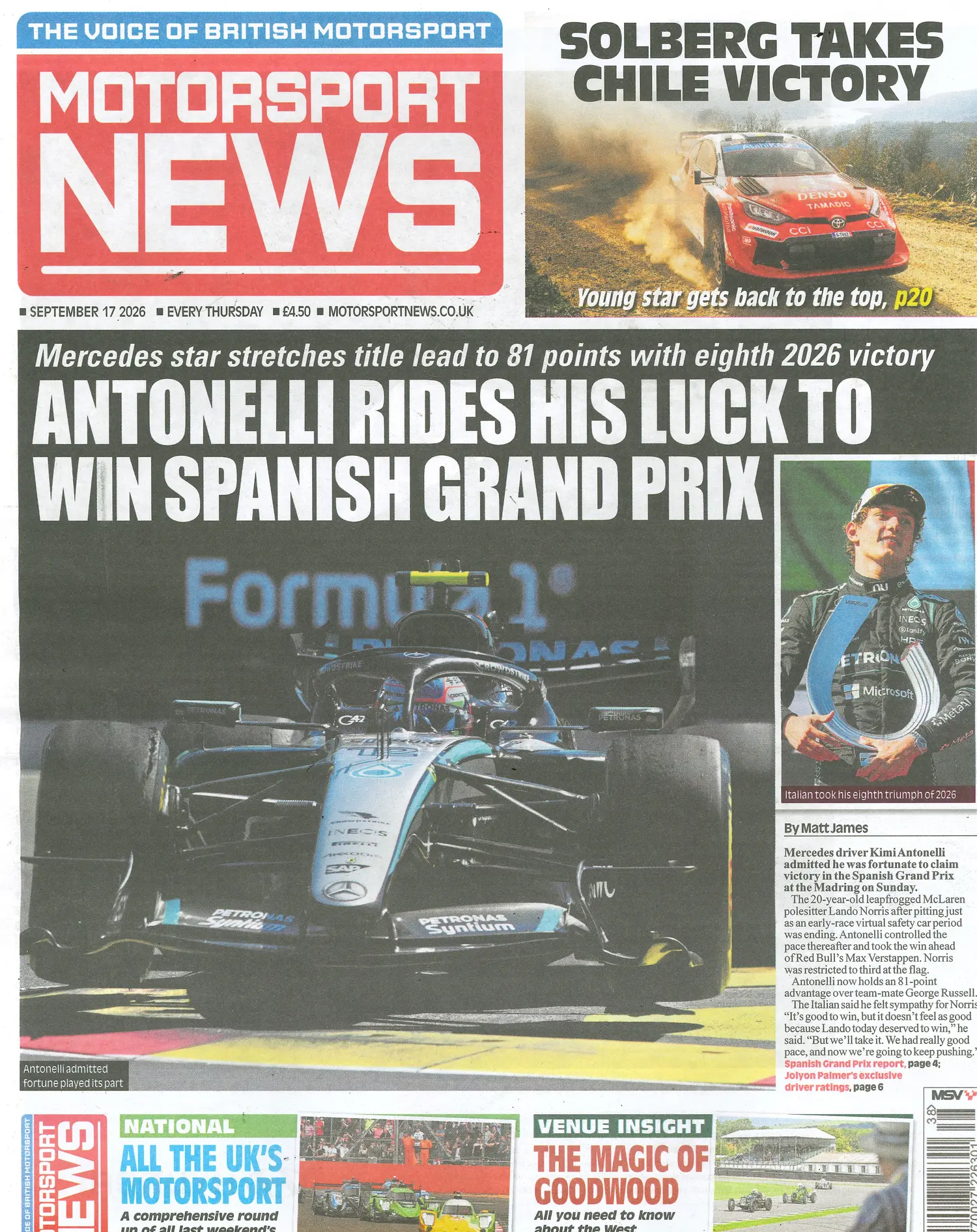 Motorsport News - 17/09/2026