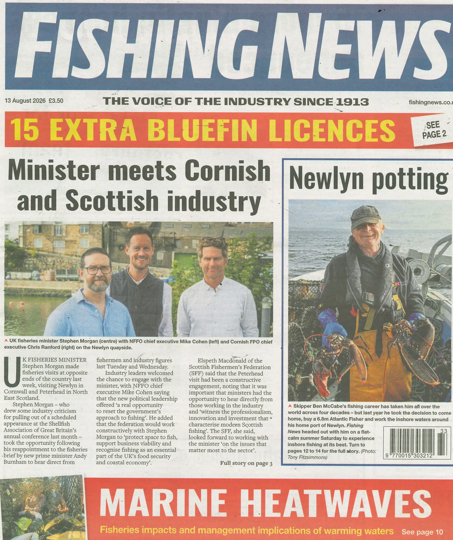 Fishing News - 13/08/2026