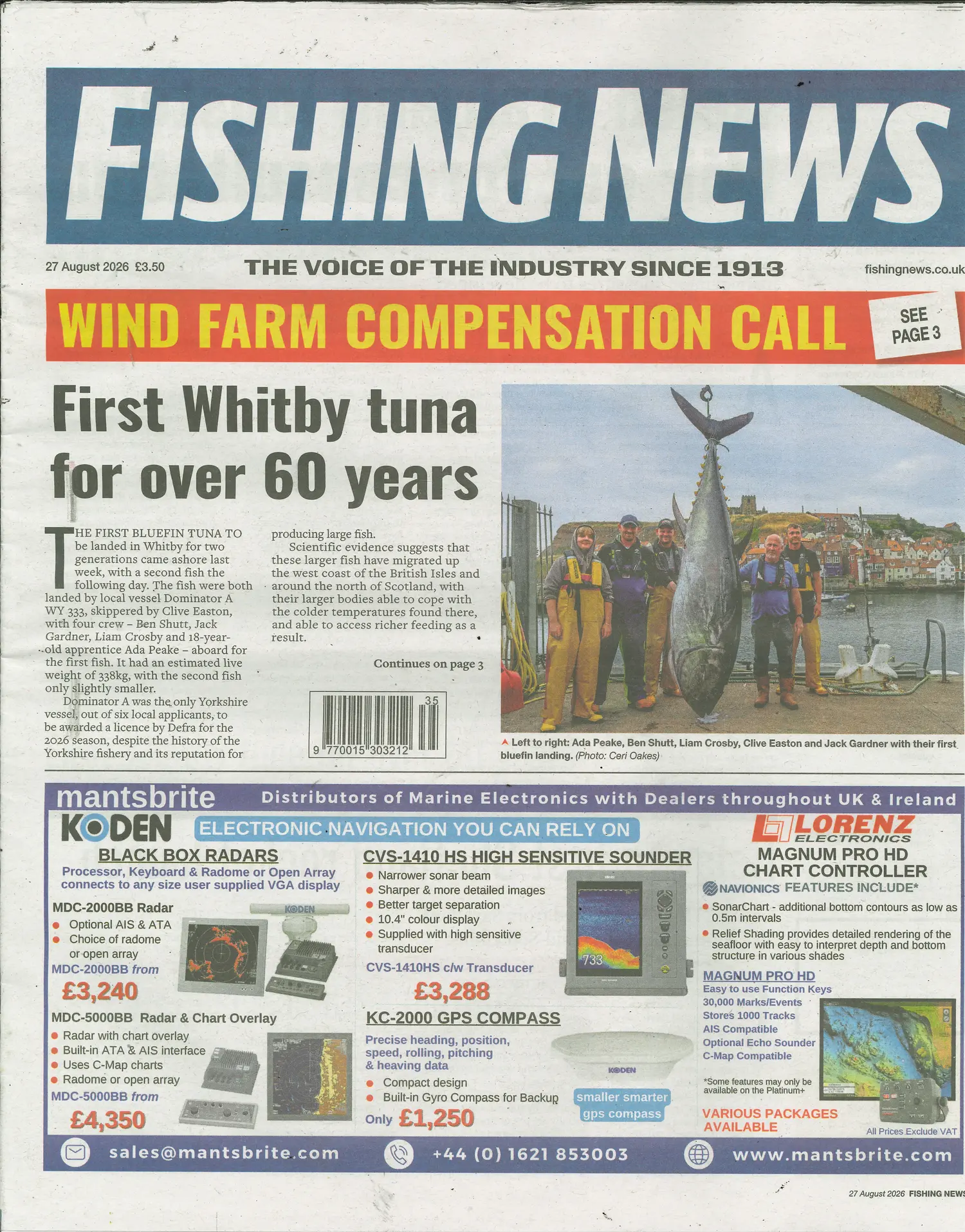 Fishing News - 27/08/2026