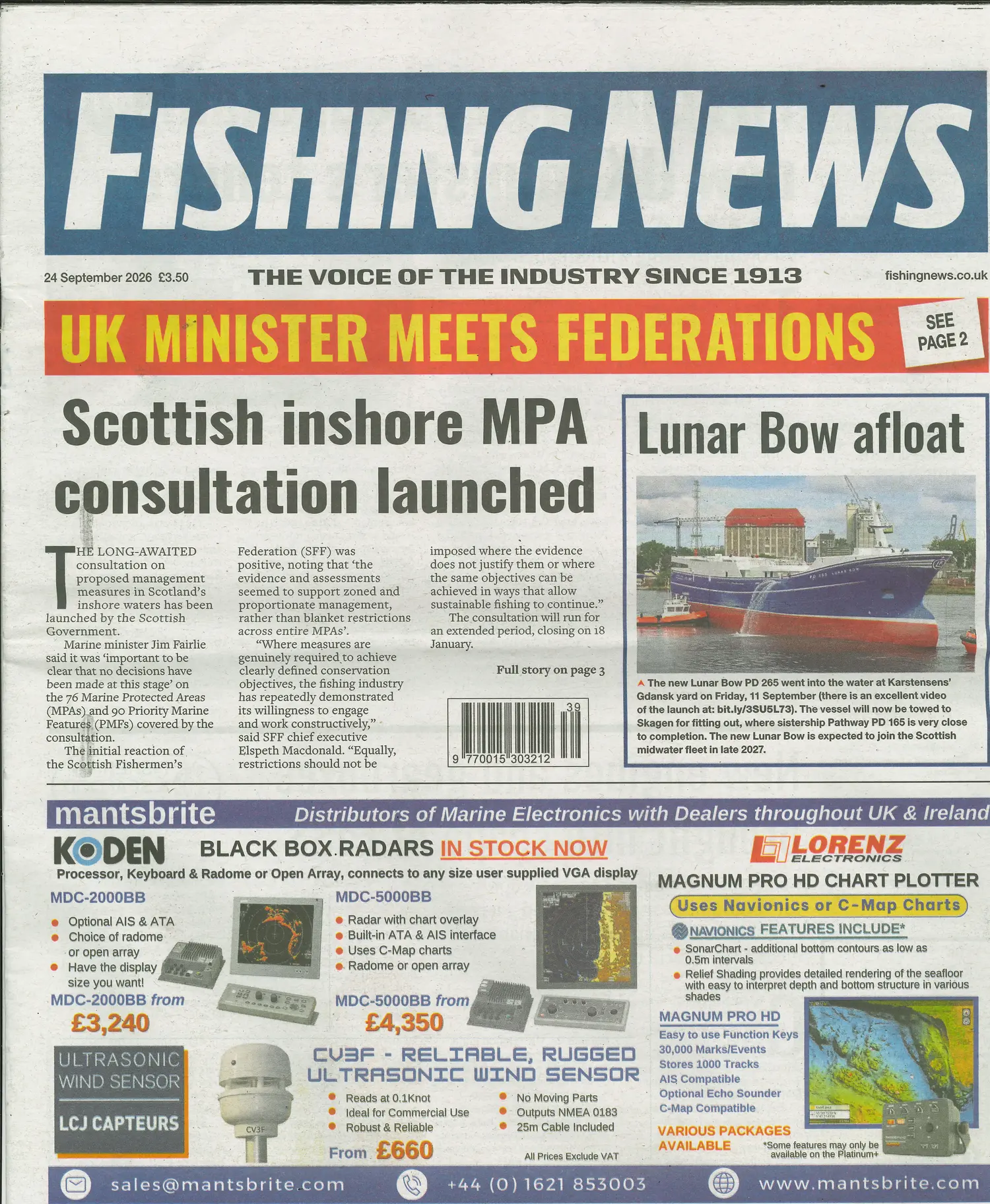 Fishing News - 24/09/2026