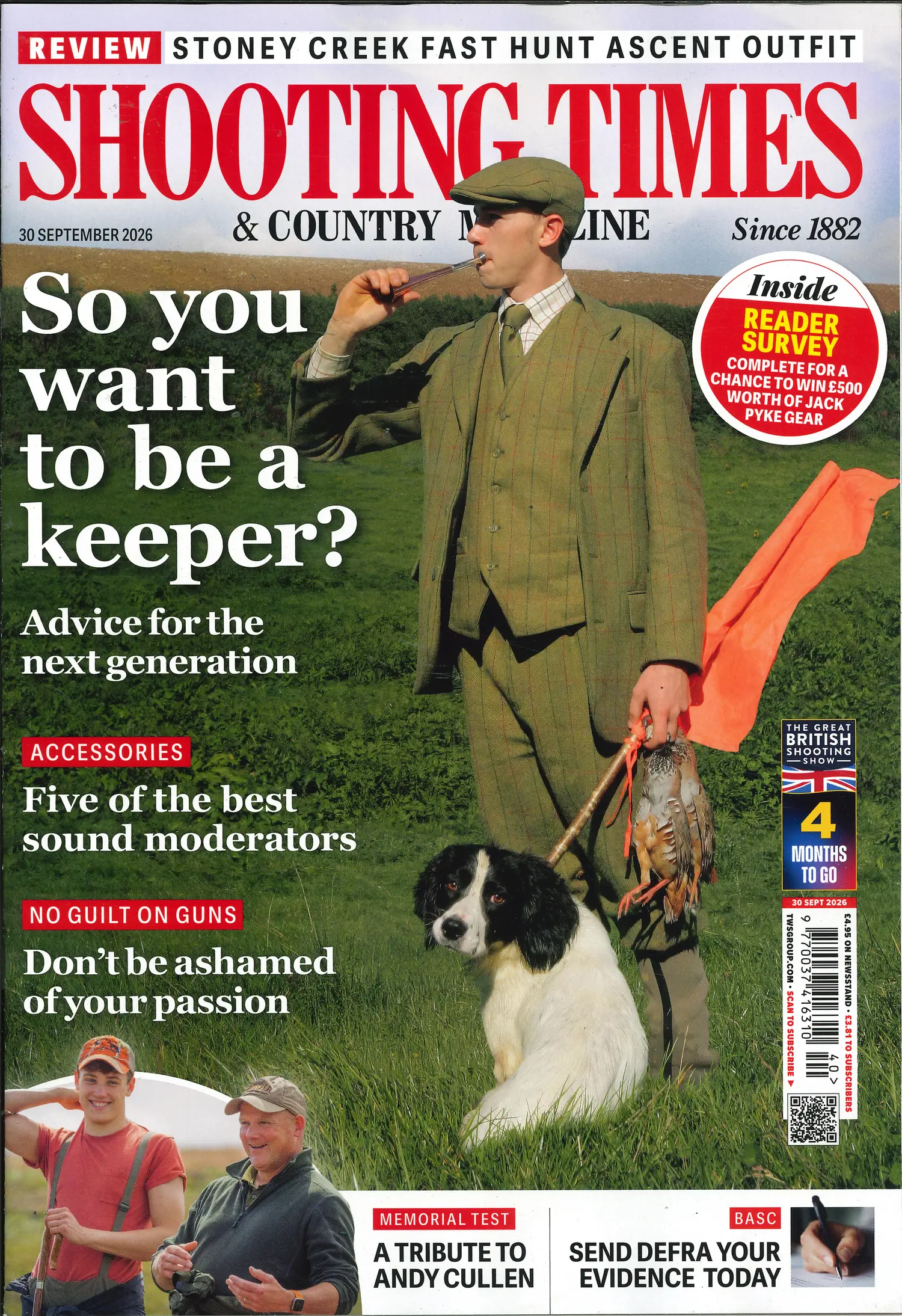 Shooting Times & Country - 30/09/2026