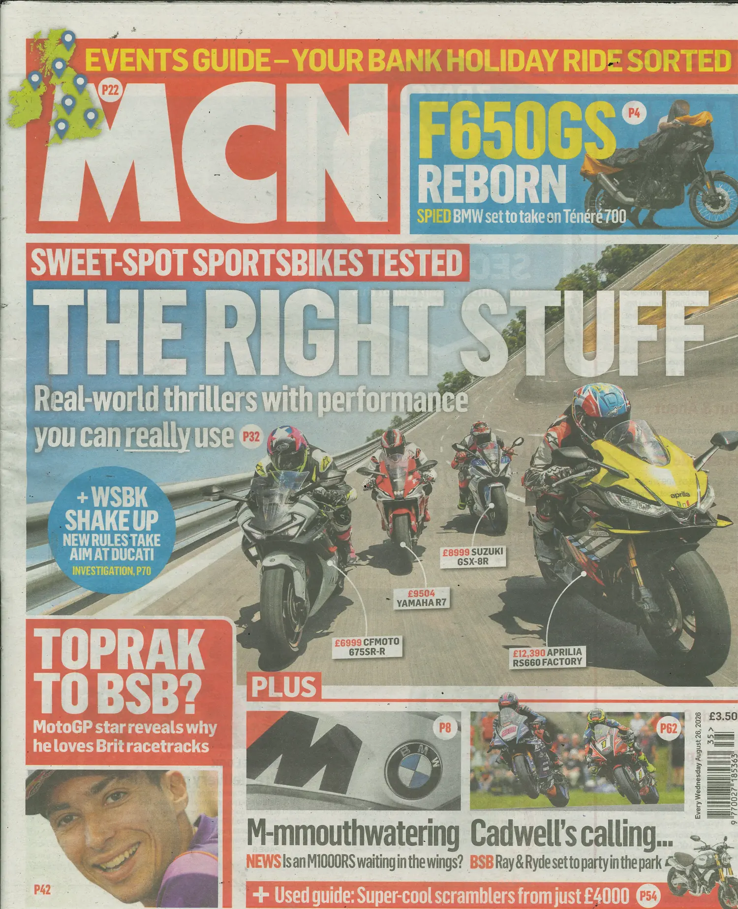 Motorcycle News - 26/08/2026