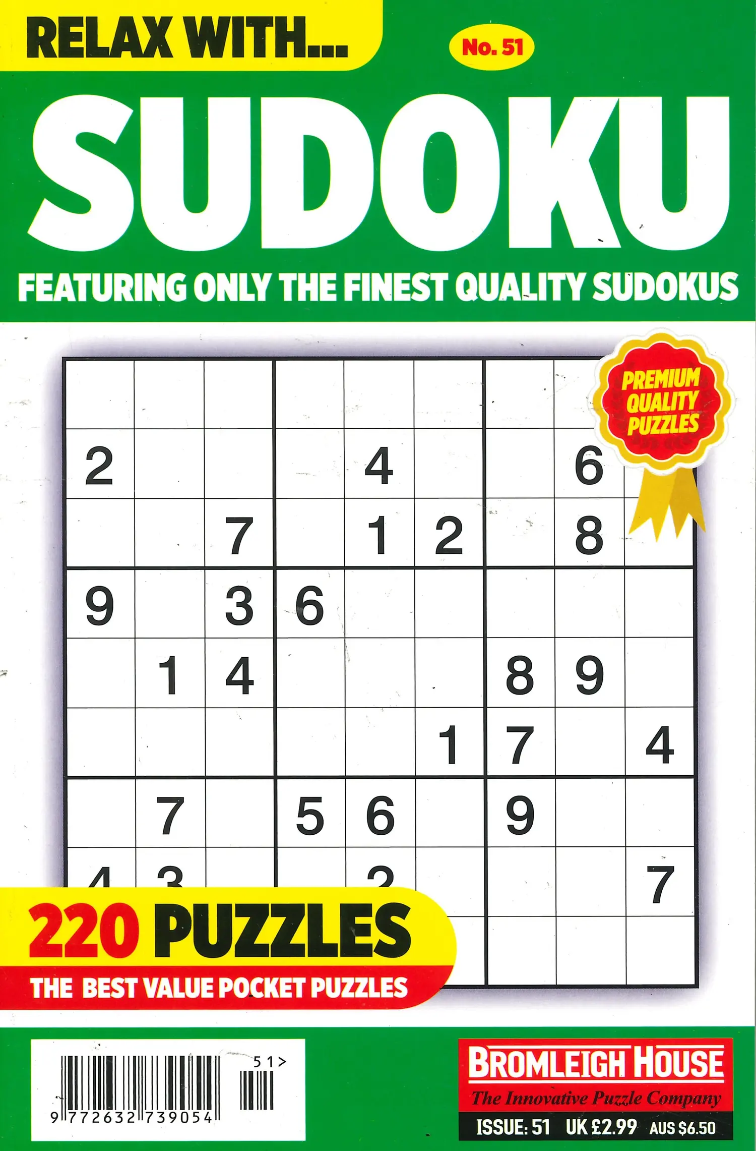 Relax With Sudoku - NO 51