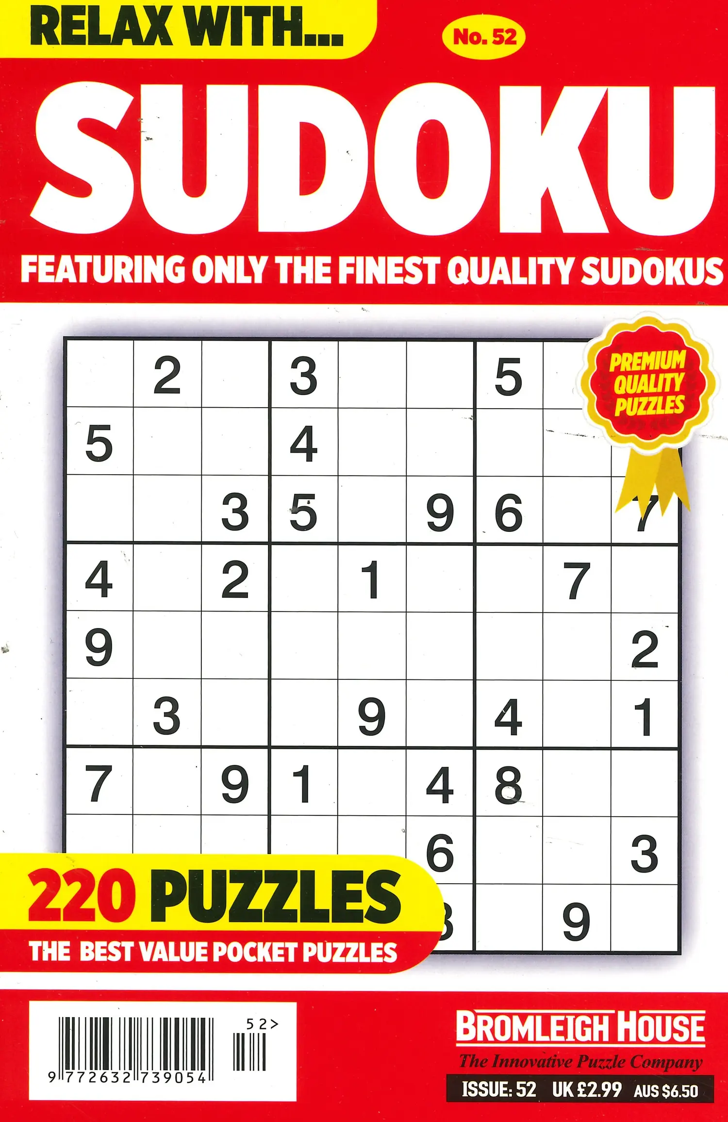 Relax With Sudoku - NO 52