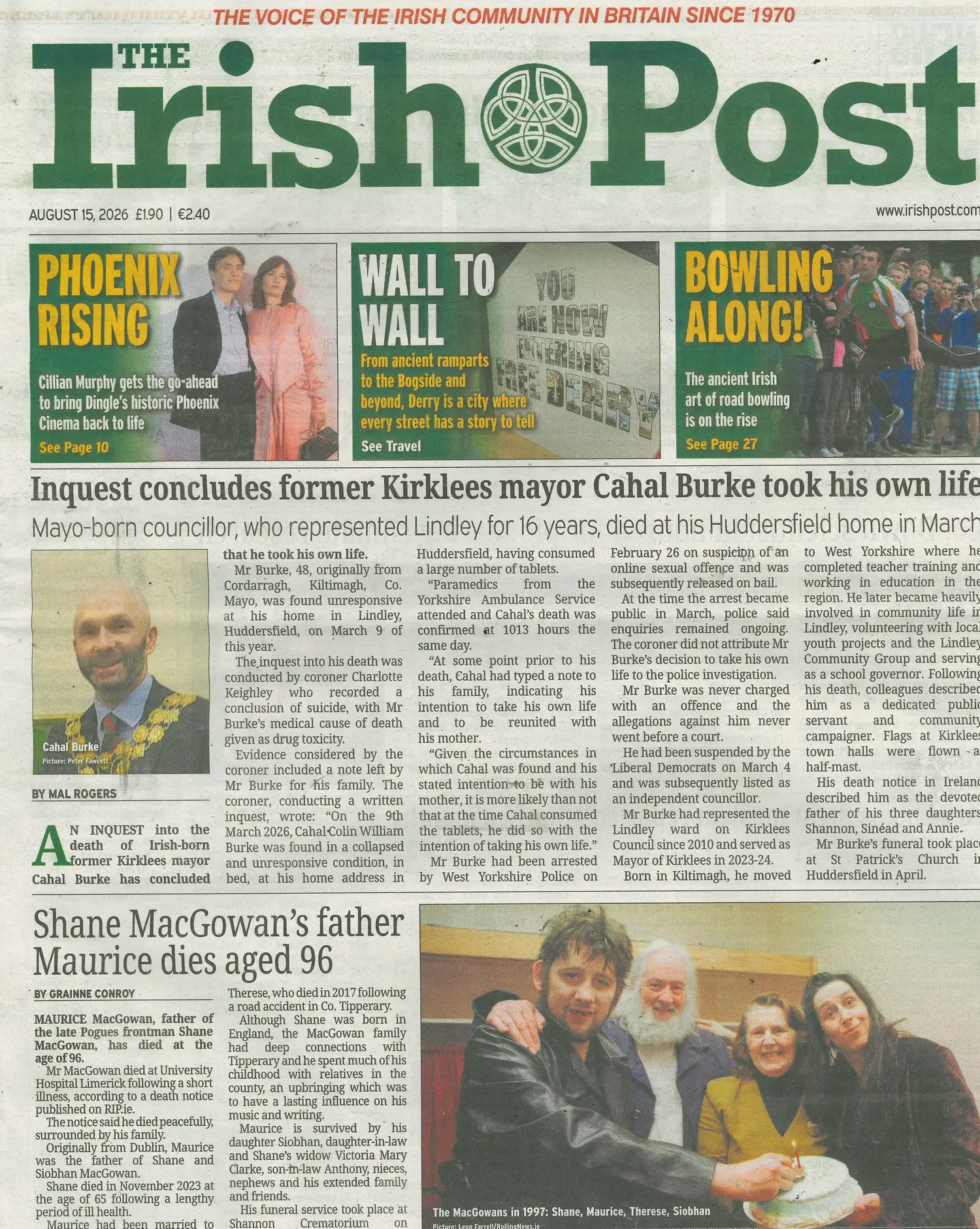 Irish Post - 15/08/2026