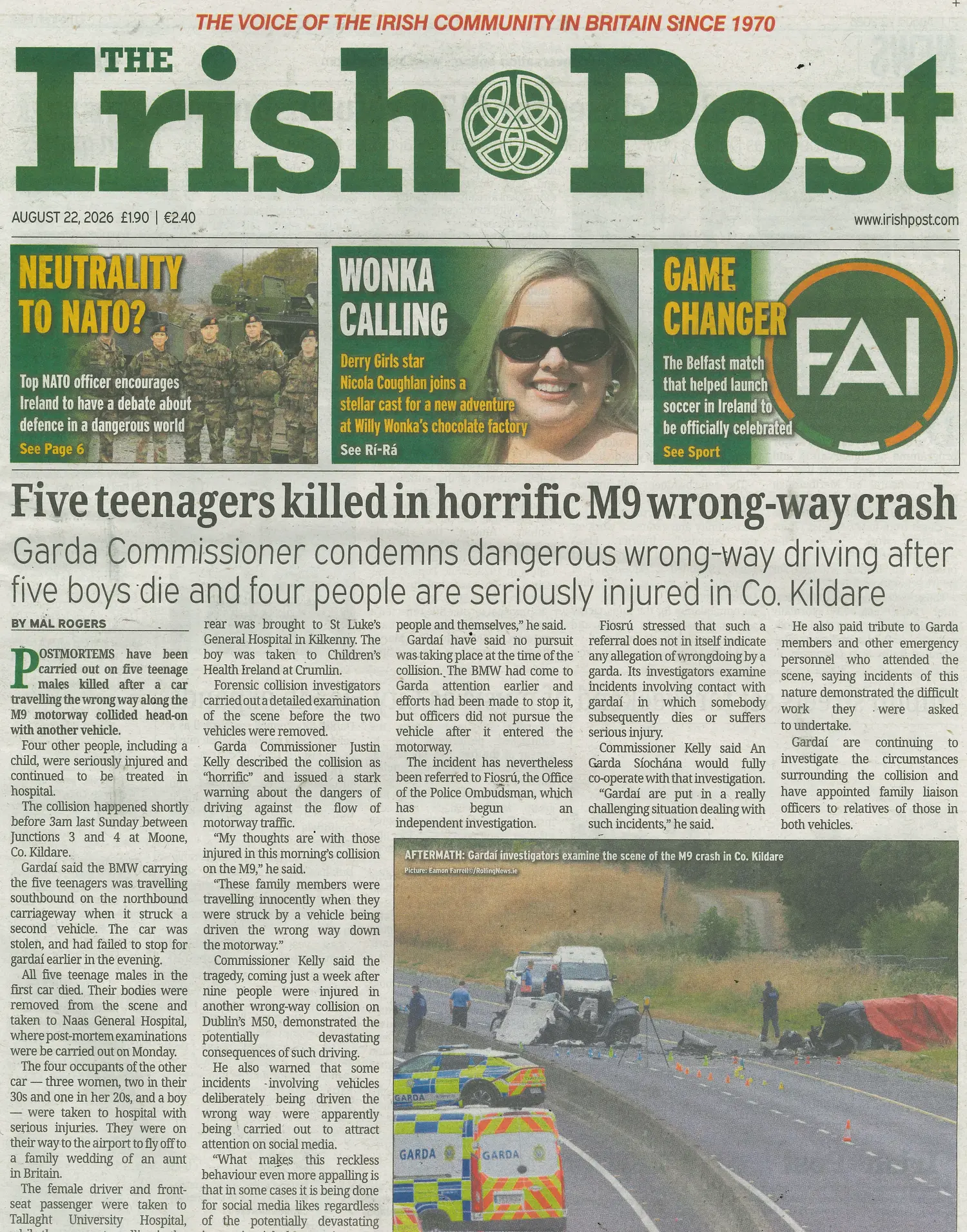 Irish Post - 22/08/2026