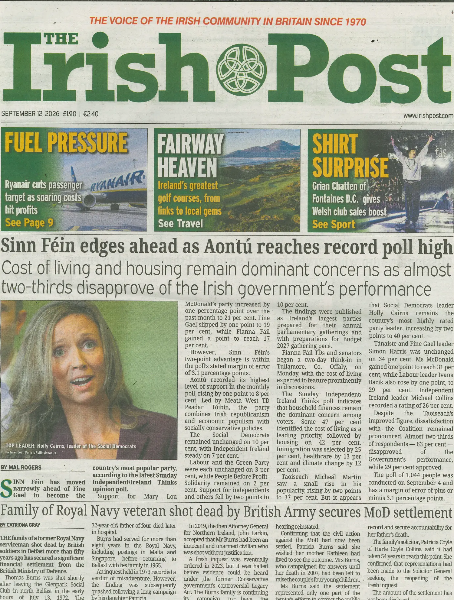 Irish Post - 12/09/2026